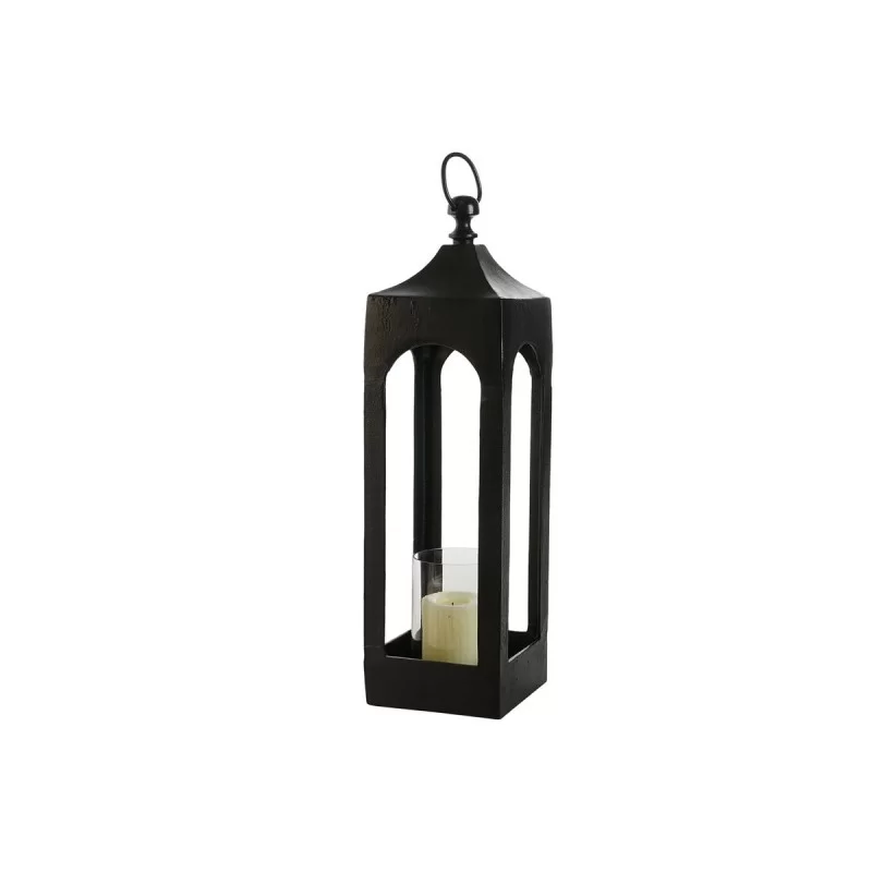 Lantern DKD Home Decor Black Aluminium Crystal...