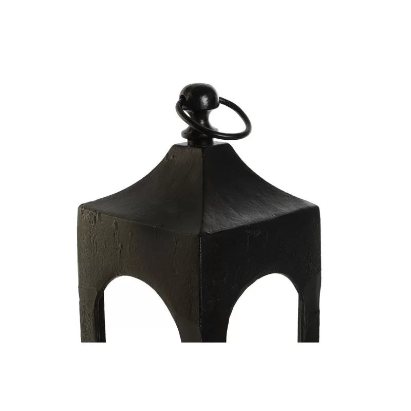 Lantern DKD Home Decor Black Aluminium Crystal...