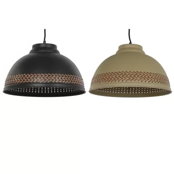 Ceiling Light DKD Home Decor Brown Black Cream Metal 50 W...