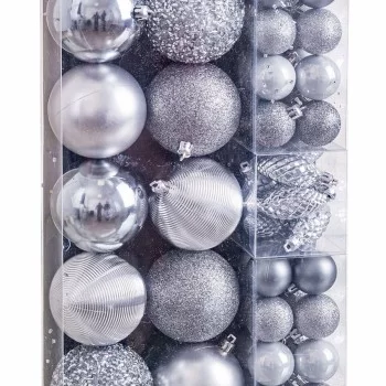 Christmas Baubles Silver (50 Units) 2