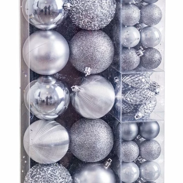 Christmas Baubles Silver (50 Units)