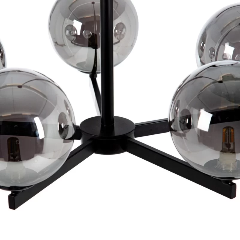 Ceiling Light 60 x 60 x 97 cm Crystal Black...