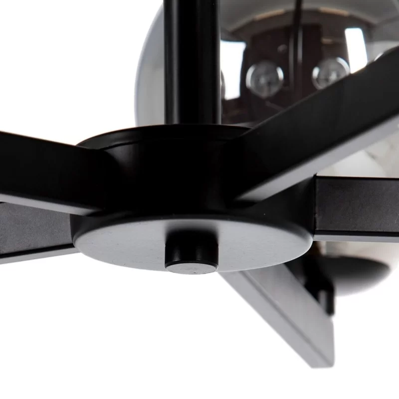 Ceiling Light 60 x 60 x 97 cm Crystal Black...