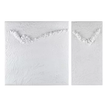 Canvas 135 x 3,5 x 90 cm Abstract (2 Units)