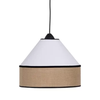 Ceiling Light White Black Natural Iron Plastic 220-240 V... 2