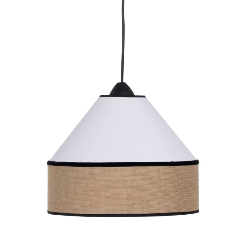 Ceiling Light White Black Natural Iron Plastic...