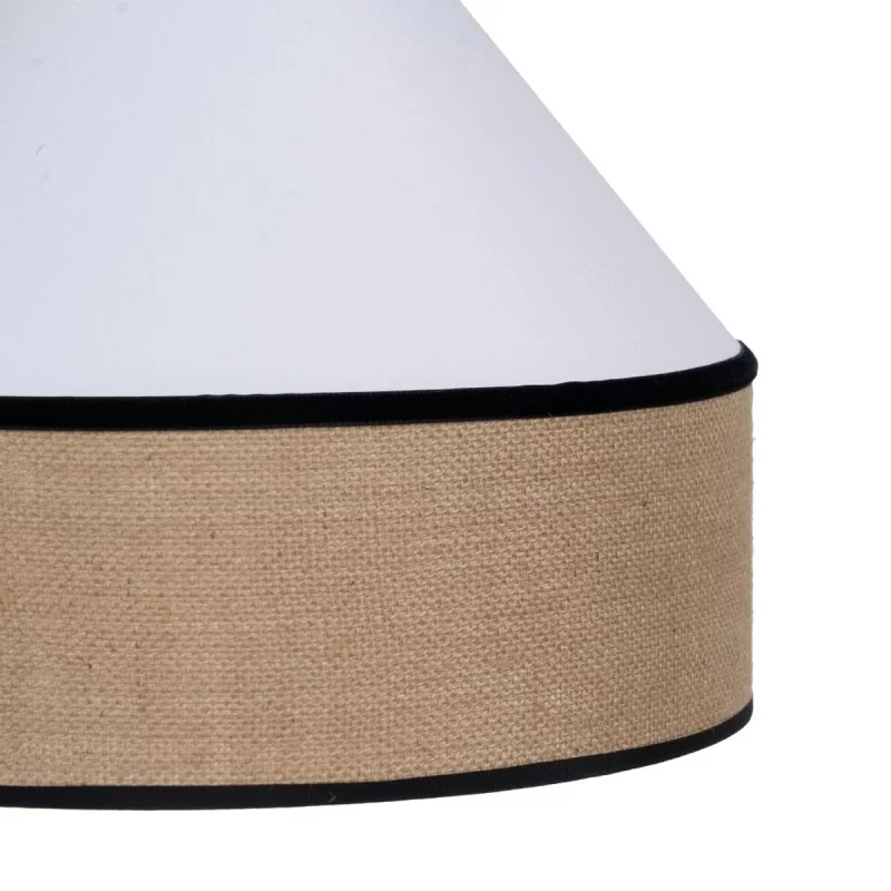 Ceiling Light White Black Natural Iron Plastic...