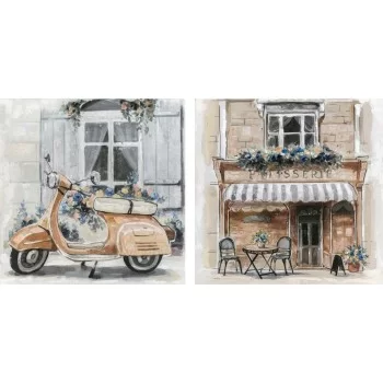 Canvas DKD Home Decor Street Traditional 90 x 3,7 x 90 cm...