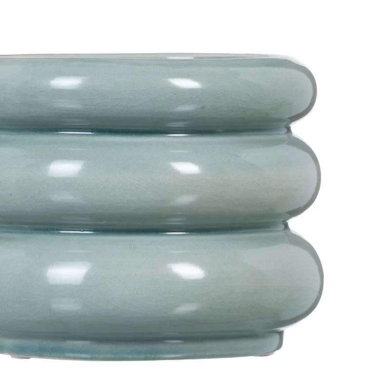 Vase 16,5 x 16,5 x 12,5 cm Ceramic Blue