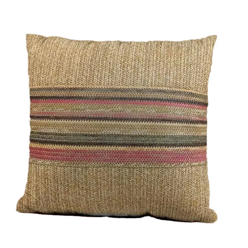 Cushion Nature craft Stripes 43 x 10 x 43 cm