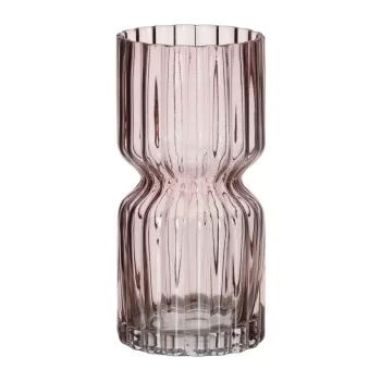 Vase Pink Crystal 12 x 12 x 25 cm