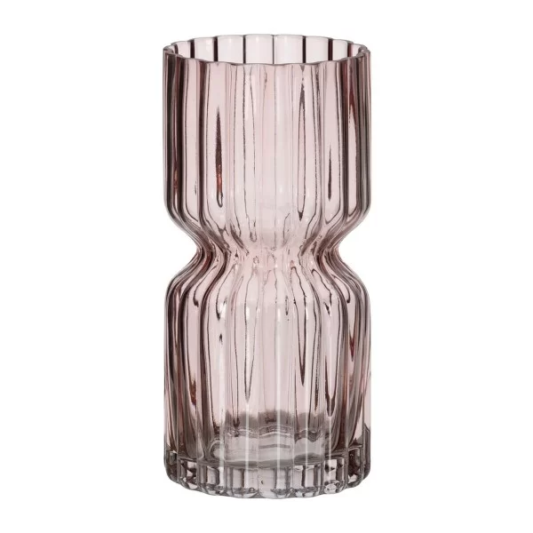 Vase Pink Crystal 12 x 12 x 25 cm