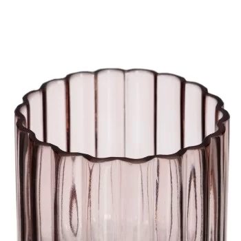 Vase Pink Crystal 12 x 12 x 25 cm 2