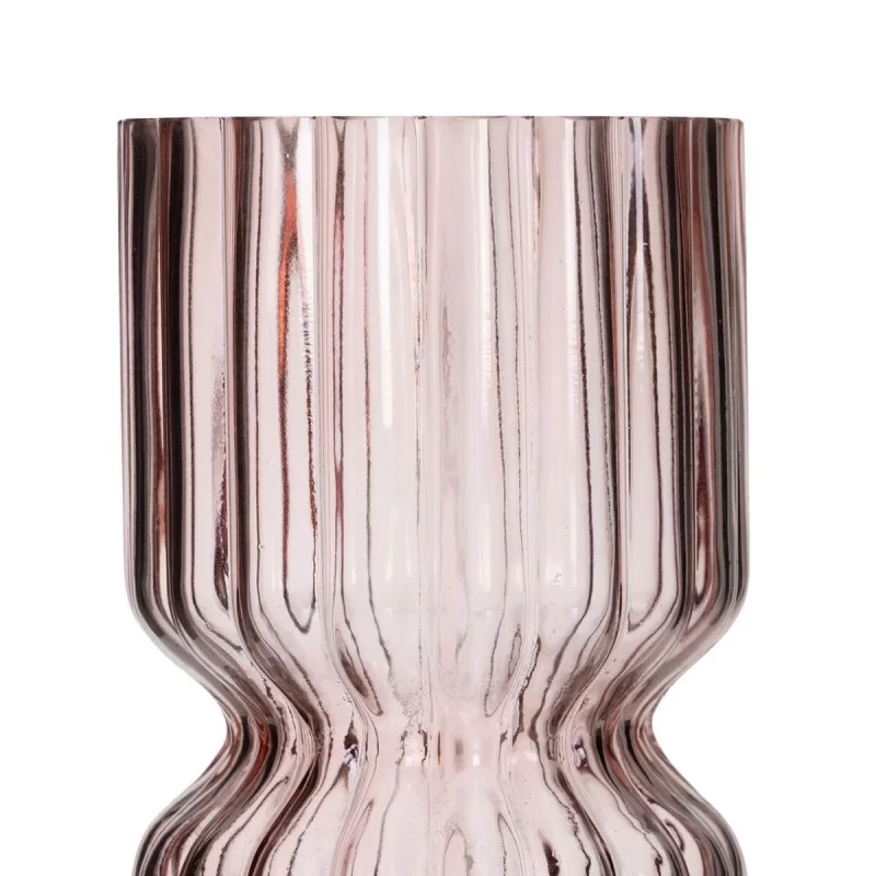Vase Pink Crystal 12 x 12 x 25 cm