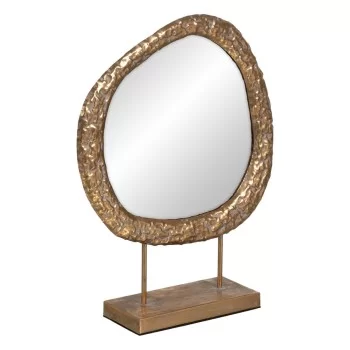 Mirror with Mounting Bracket Golden Crystal 49 x 13 x...