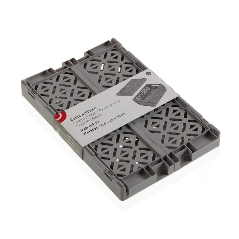 Folding box Versa Grey polypropylene 25 x 10 x...