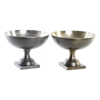 Centerpiece DKD Home Decor 25 x 25 x 19 cm Silver Golden...