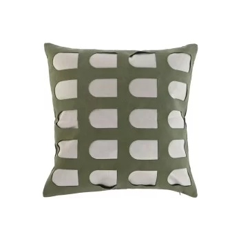 Cushion Home ESPRIT White Green 45 x 10 x 45 cm