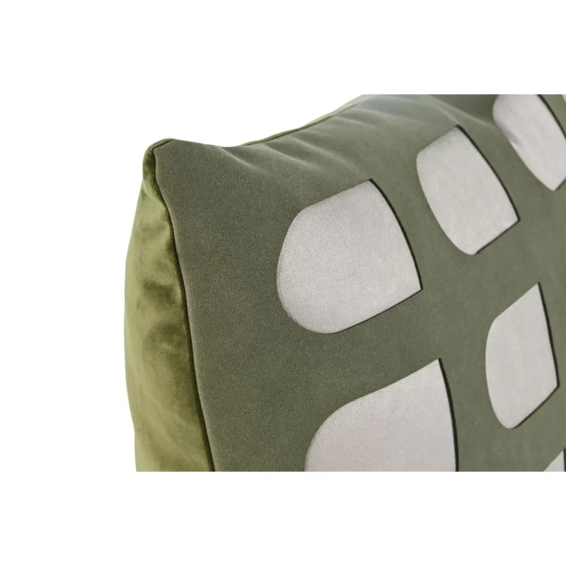 Cushion Home ESPRIT White Green 45 x 10 x 45 cm