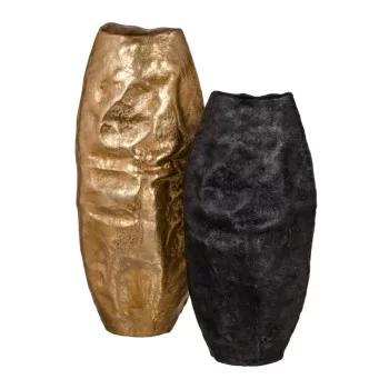 Vase 24 x 19 x 54,5 cm Golden Aluminium 2