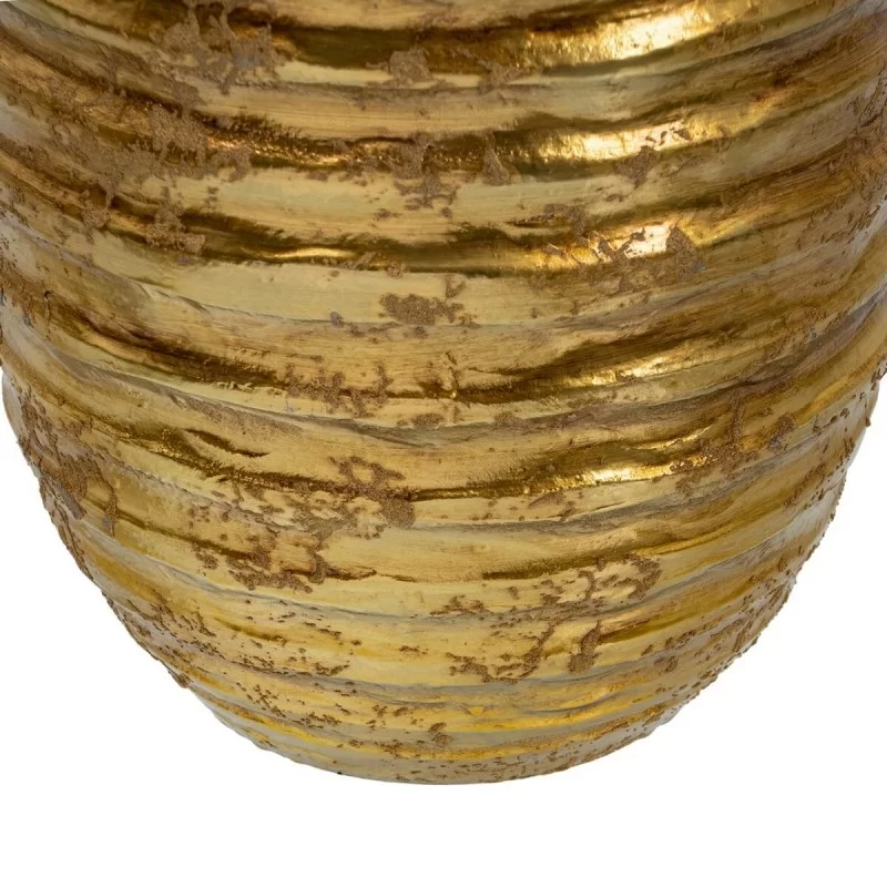 Vase 24 x 24 x 60 cm Ceramic Golden