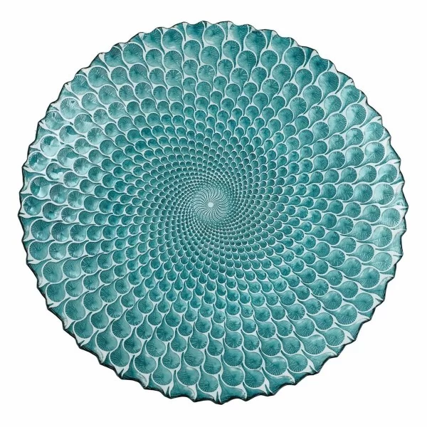 Centerpiece Blue Glass 50 x 50 cm