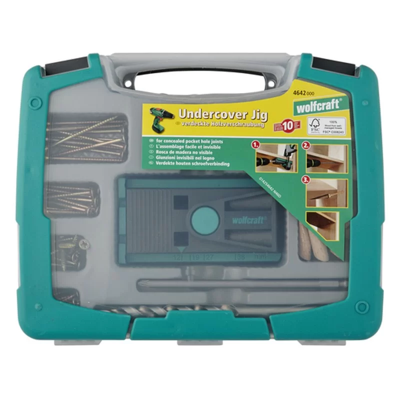 Wood assembly kit Wolfcraft undercover-jig PZ...