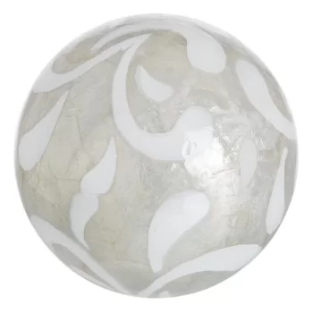 Balls CAPIZ Decoration Silver 10 x 10 x 10 cm (8 Units) 2