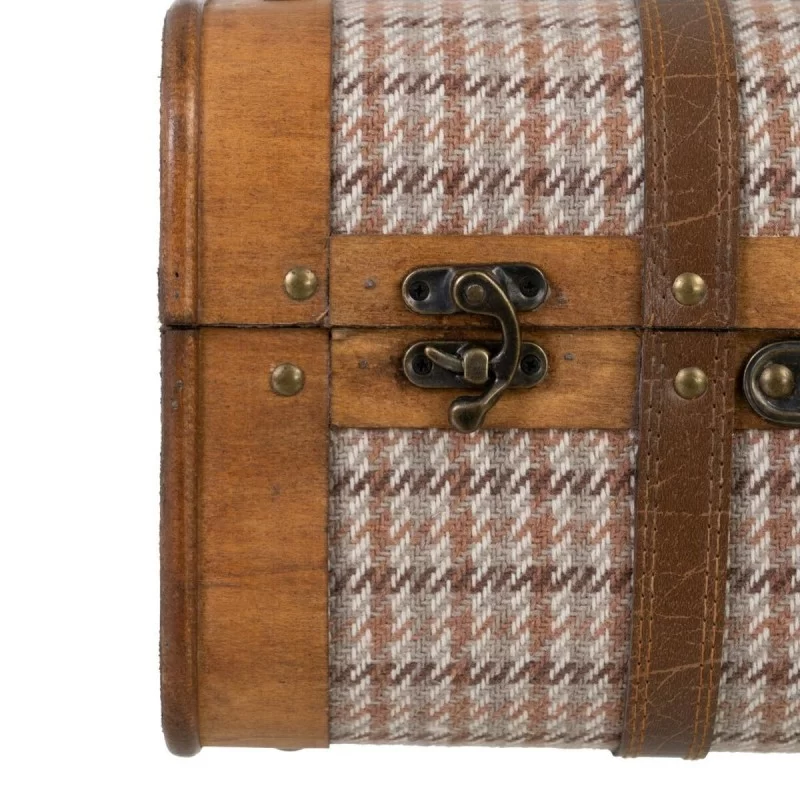 Set of Chests 50 x 36 x 20 cm Synthetic Fabric...