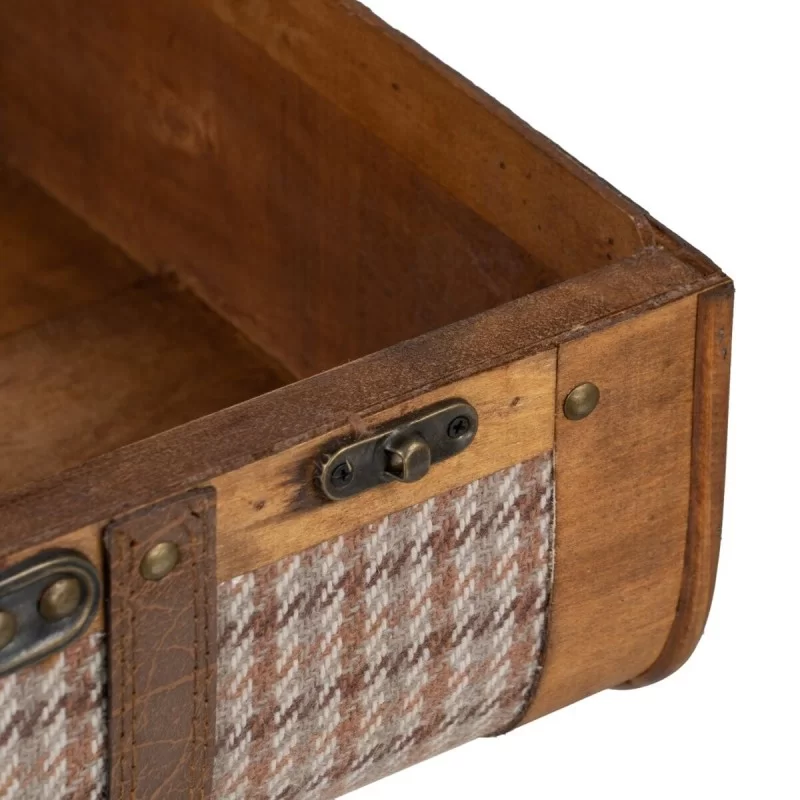 Set of Chests 50 x 36 x 20 cm Synthetic Fabric...