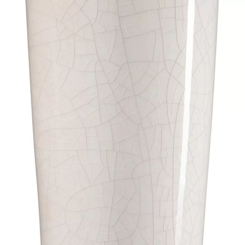 Vase 13 x 13 x 33 cm Ceramic Beige