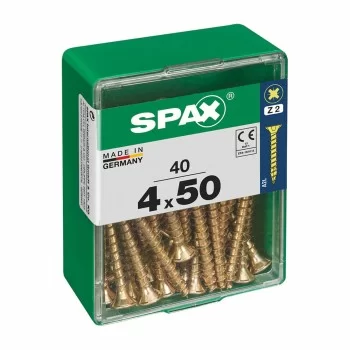 Box of screws SPAX Wood screw Flat head (4 x 50 mm) (4,0...