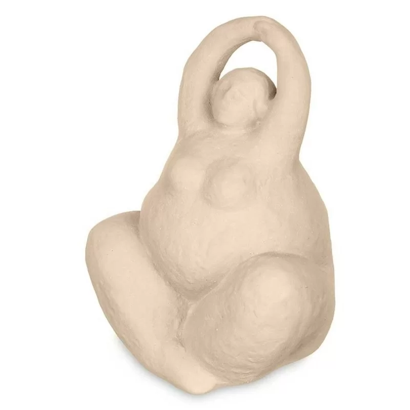 Decorative Figure Beige Ceramic 14 x 18 x 11 cm...