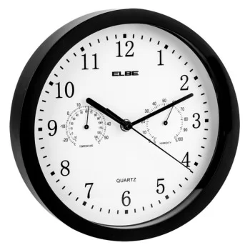 Wall Clock ELBE RP1005N White/Black 2