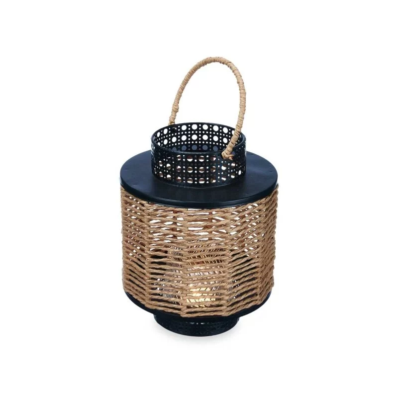 Lantern Black Metal 17 x 23 x 17 cm (4 Units)...
