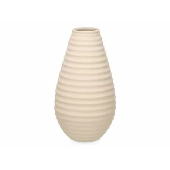 Vase Beige Ceramic 22 x 44 x 22 cm (2 Units) Stripes 2