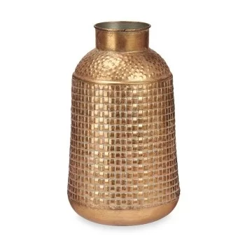 Vase Golden Metal 22,5 x 39,5 x 22,5 cm (4 Units) With... 2