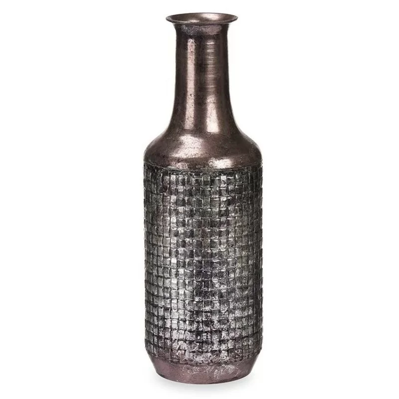 Vase Silver Metal 14 x 46 x 14 cm (4 Units)...