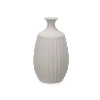 Vase Grey Ceramic 21 x 39 x 21 cm (2 Units) Stripes 2