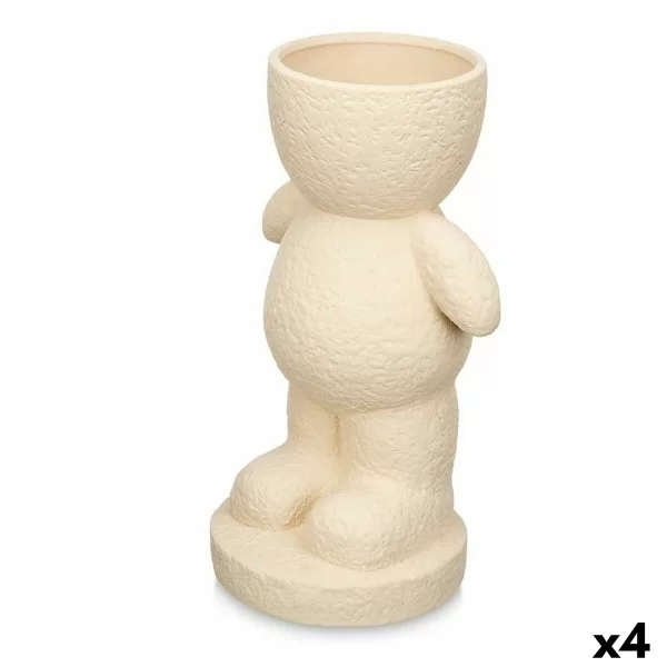 Decorative Figure Beige Dolomite 19 x 31 x 15 cm (4 Units) Vase