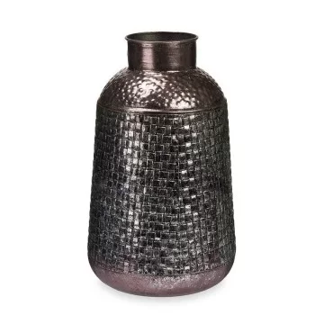 Vase Silver Metal 22,5 x 39,5 x 22,5 cm (4 Units) With... 2