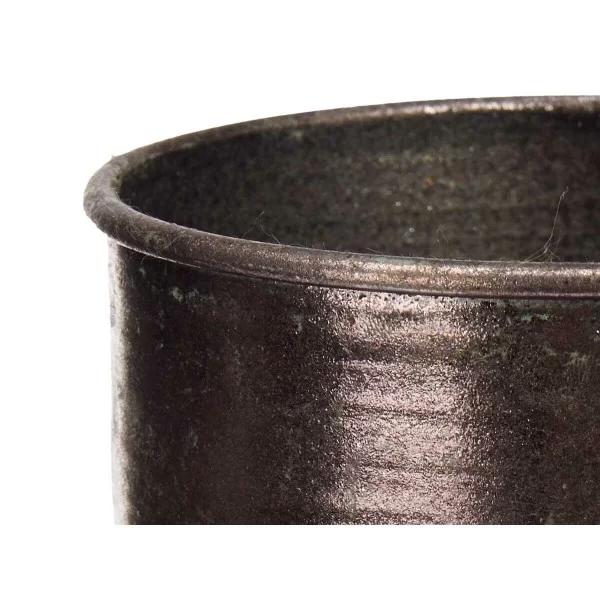 Vase Silver Metal 22,5 x 39,5 x 22,5 cm (4 Units) With relief