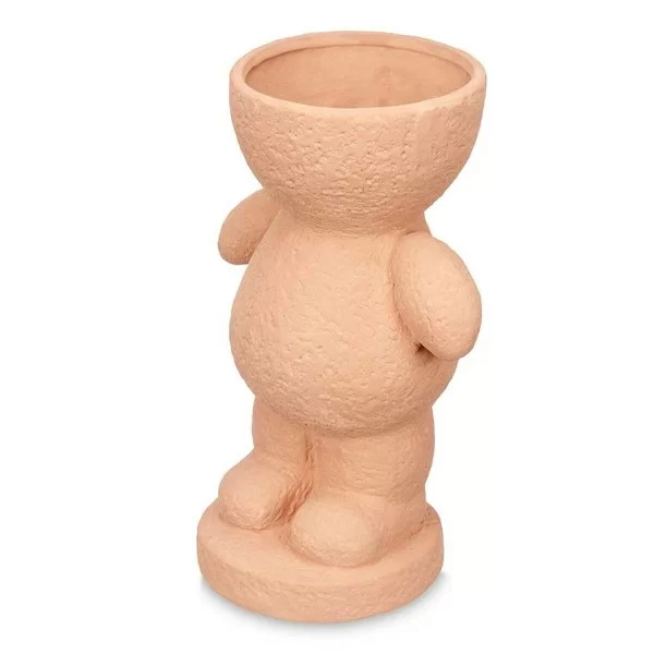 Decorative Figure Orange Dolomite 16 x 25 x 12 cm (6 Units) Vase