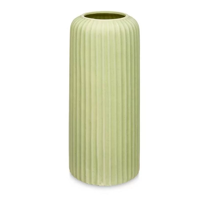 Vase Green Dolomite 16 x 40 x 16 cm (4 Units)...