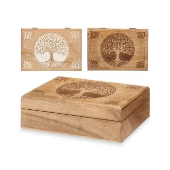 Decorative box Mango wood 25,5 x 8 x 17,4 cm (6 Units)... 2