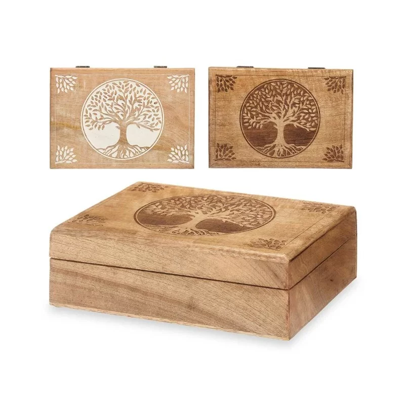 Decorative box Mango wood 25,5 x 8 x 17,4 cm (6...