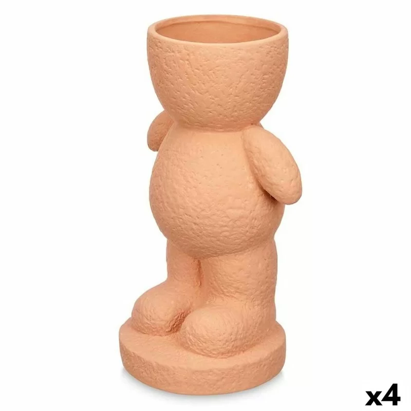 Decorative Figure Green Dolomite 19 x 31 x 15 cm (4 Units) Vase