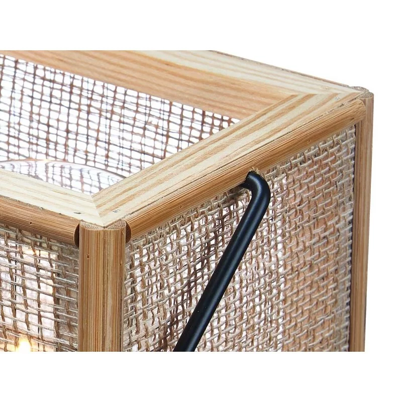 Candle Tray Brown Metal MDF Wood 25 x 23 x 14...