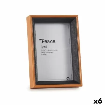 Photo frame Crystal Black Brown MDF Wood (12 x 17 x 3 cm)...