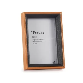 Photo frame Crystal Black Brown MDF Wood (12 x 17 x 3 cm)... 2